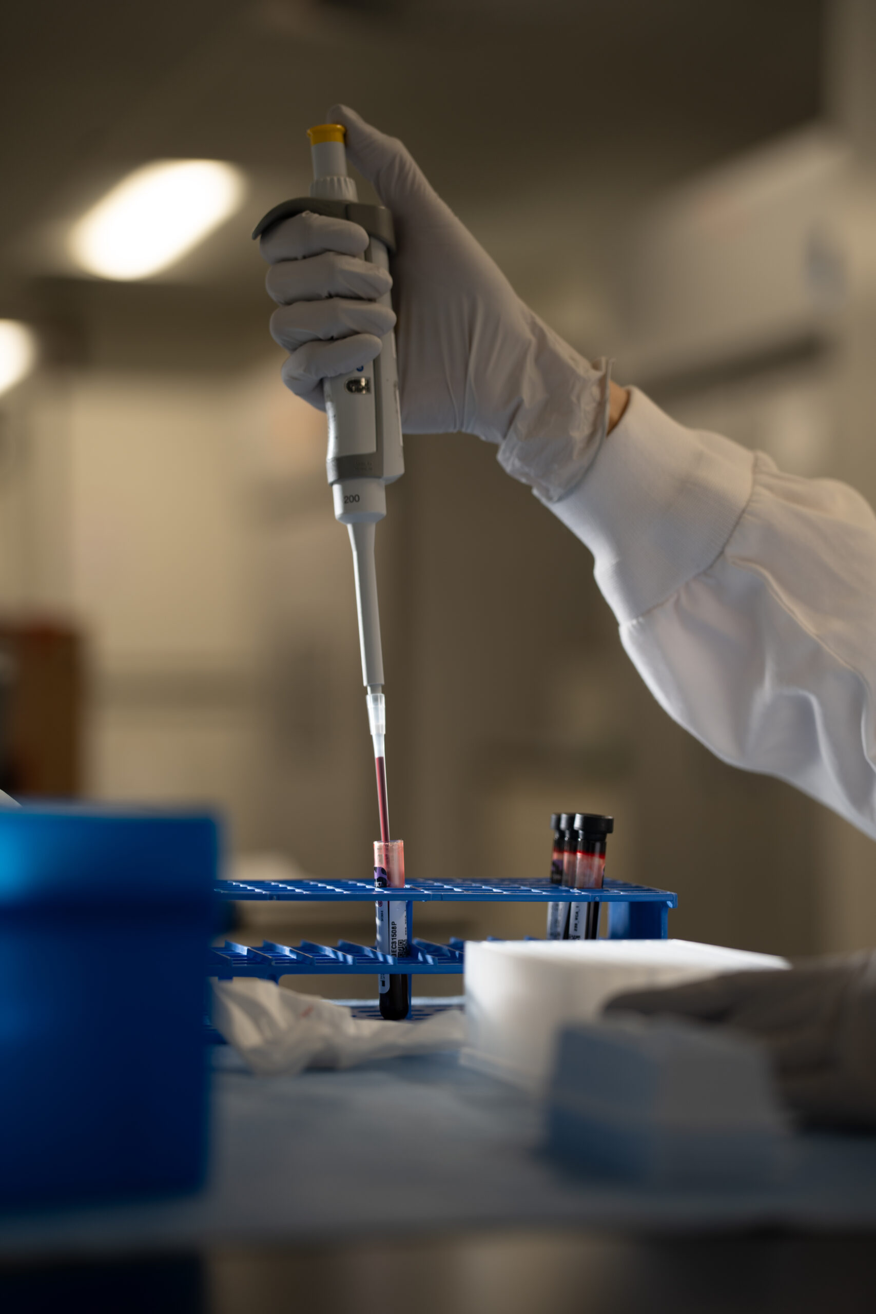 Scientist working in a CellCarta laboratory supporting ADC, cell therapy, and targeted protein degrader programs