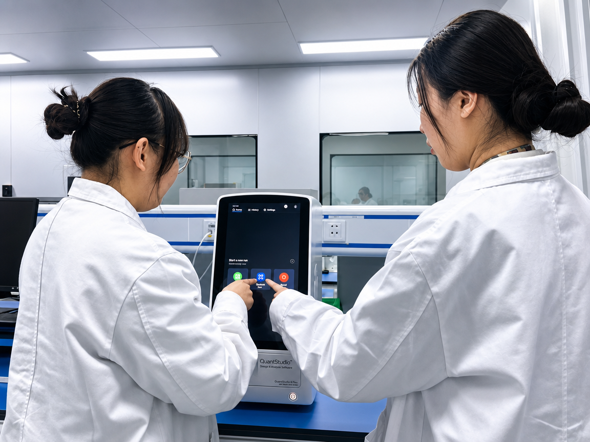 CellCarta scientist using Olink PEA Technology to quantify protein biomarkers with high sensitivity from just 1 µL of blood